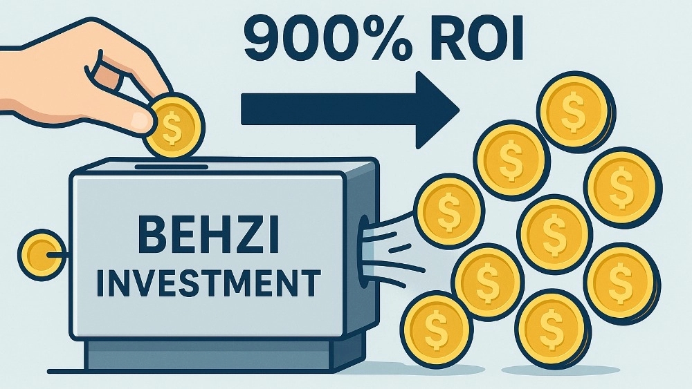 ضمانت بازگشت سرمایه ۹۰۰٪ (900% ROI) در بهزی