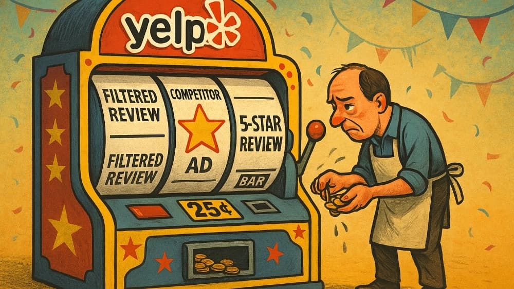Yelp - امپراتوری نظرات یا باجگیری دیجیتال